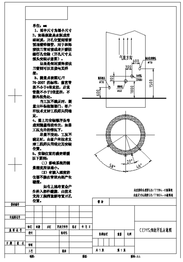 烟囱开孔图